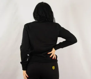Damskie Street Autonomy Bluzy>Bluza damska bez kaptura Ethereal black/gold 2021