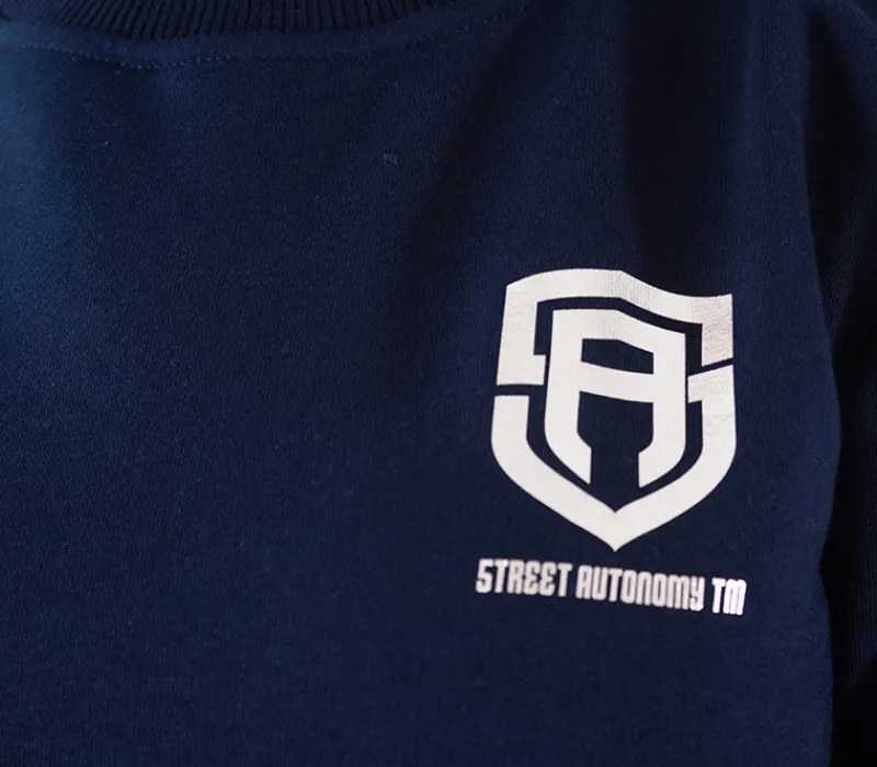 bluza_damska_bez_kaptura__4.webp Damskie Street Autonomy Bluzy>Bluza damska bez kaptura Classy Small Logz blue/silver 2021