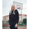 Damskie Street Autonomy Bluzy>BLUZA DAMSKA Z KAPTUREM CLASSY SMALL LOGZ BLACK/SILVER 2021