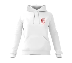 Damskie Street Autonomy Bluzy>BLUZA DAMSKA Z KAPTUREM CLASSY SMALL LOGZ WHITE/RED 2021