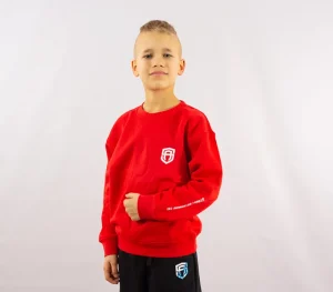 Dzieci Street Autonomy Bluzy>Bluza dziecięca bez kaptura Ethereal red/white 2021
