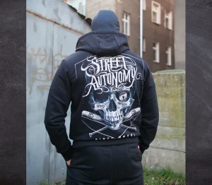 Męskie Street Autonomy Bluzy>BLUZA Z KAPTUREM PIRAT BLACK 2024