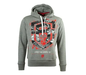 Męskie Street Autonomy Bluzy>BLUZA Z KAPTUREM FUCK GREY 2022
