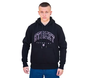 Męskie Street Autonomy Bluzy>BLUZA Z KAPTUREM HARWART BLACK