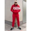 Męskie Street Autonomy Bluzy>Bluza z kapturem Saling red/red 2022