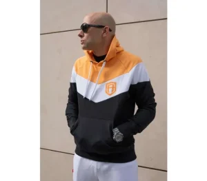 Męskie Street Autonomy Bluzy>Bluza z kapturem Arrow orange 2022