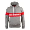Męskie Street Autonomy Bluzy>Bluza z kapturem Glad grey/red 2021