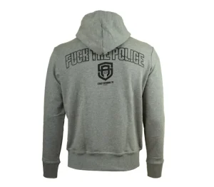 Męskie Street Autonomy Bluzy>BLUZA Z KAPTUREM FUCK GREY 2022