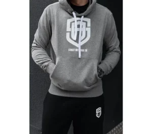 Męskie Street Autonomy Bluzy>Bluza z kapturem Two Stripes grey 2022