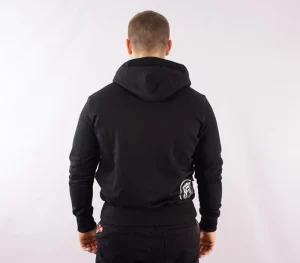 Męskie Street Autonomy Bluzy>Bluza z kapturem Ebra black/silver 2021