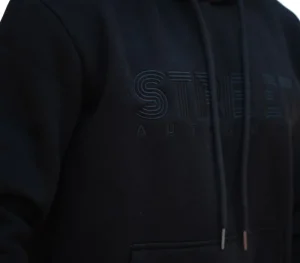 Męskie Street Autonomy Bluzy>BLUZA Z KAPTUREM MAZE BLACK 2023