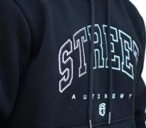 Męskie Street Autonomy Bluzy>BLUZA Z KAPTUREM HARWART BLACK
