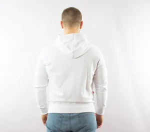 Męskie Street Autonomy Bluzy>Bluza z kapturem S.A.N.O.K Haft white/red 2021