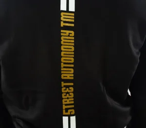 Męskie Street Autonomy Bluzy>Bluza z kapturem Simple strips black 2021