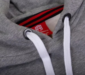 Męskie Street Autonomy Bluzy>Bluza z kapturem Glad grey/red 2021