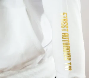 Męskie Street Autonomy Bluzy>Bluza z kapturem Ethereal white/gold 2021