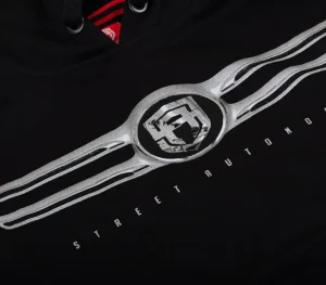 Męskie Street Autonomy Bluzy>Bluza z kapturem Ebra black/silver 2021