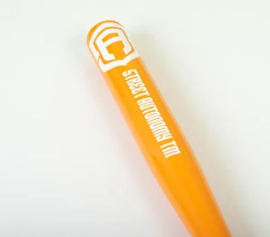 Street Autonomy Kije Bejsbolowe>KIJ BEJSBOLOWY DREWNIANY TM WRITE ORANGE/WHITE - II Gatunek!!