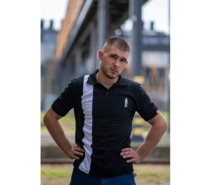 Męskie Street Autonomy Koszulki Polo>KOSZULKA POLO PITT BLACK/WHITE 2023