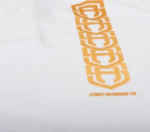 Męskie Street Autonomy Koszulki Polo>Koszulka Polo Hologram white/gold 2021