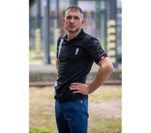 Męskie Street Autonomy Koszulki Polo>KOSZULKA POLO PITT BLACK/WHITE 2023