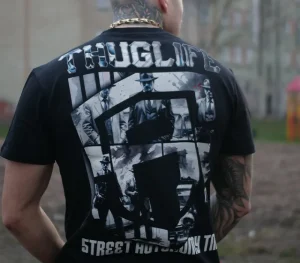 Męskie Street Autonomy Koszulki>KOSZULKA THUG BLACK 2024