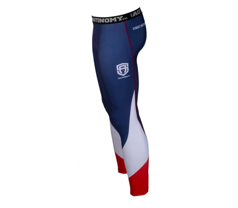 legginsy_street_autonomy__3.webp Męskie Street Autonomy Męskie>LEGGINSY LONG CLASSIC BLUE/WHITE/RED