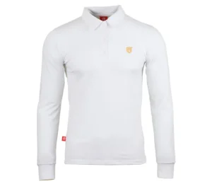 Męskie Street Autonomy Bluzy>LONGSLEEVE POLO MANY WHITE/GOLD 2020