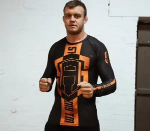 Męskie Street Autonomy Męskie>RASHGUARD LONG FAME BLACK/ORANGE 2022