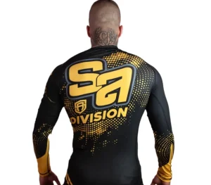 Męskie Street Autonomy Męskie>Rashguard Long Divison black/gold 2022