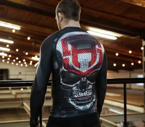 Męskie Street Autonomy Męskie>RASHGUARD LONG OLD SKULL BLACK 2022