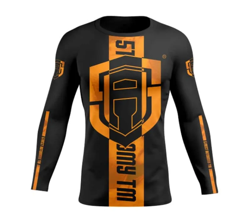 rashguard_long_street_aut_2-3.webp Męskie Street Autonomy Męskie>RASHGUARD LONG FAME BLACK/ORANGE 2022