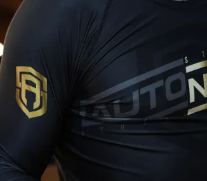 Męskie Street Autonomy Męskie>RASHGUARD LONG RECTA BLACK/GOLD 2022