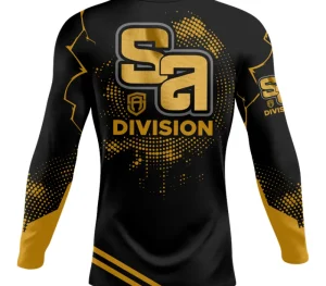 Męskie Street Autonomy Męskie>Rashguard Long Divison black/gold 2022
