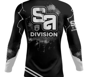 Męskie Street Autonomy Męskie>Rashguard Long Divison black/white 2022