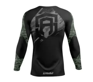 Męskie Street Autonomy Męskie>RASHGUARD LONG FORCE BLACK/GREEN 2022
