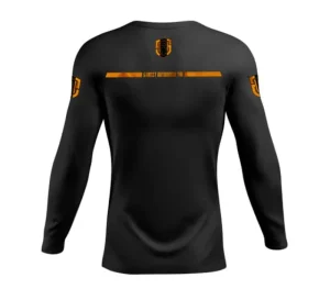 Męskie Street Autonomy Męskie>RASHGUARD LONG FAME BLACK/ORANGE 2022