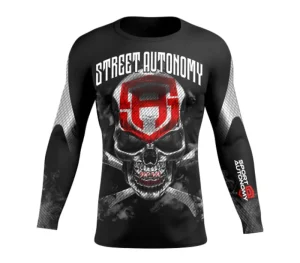 Męskie Street Autonomy Męskie>RASHGUARD LONG OLD SKULL BLACK 2022