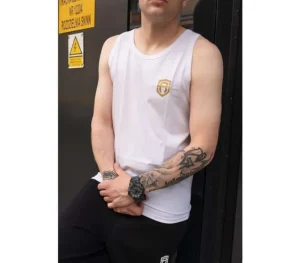 Męskie Street Autonomy Tank Top>Tank top Small Logo white/gold 2022
