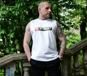 Męskie Street Autonomy Tank Top>Tank top Figures white 2022