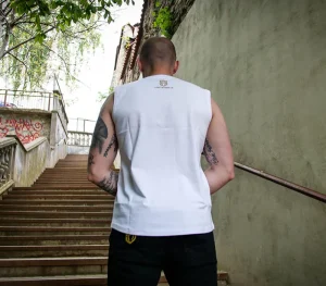 Męskie Street Autonomy Tank Top>Tank top Classic Logo white/gold 2022
